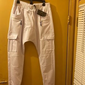 American stitch white drawstring sweat pants,xl